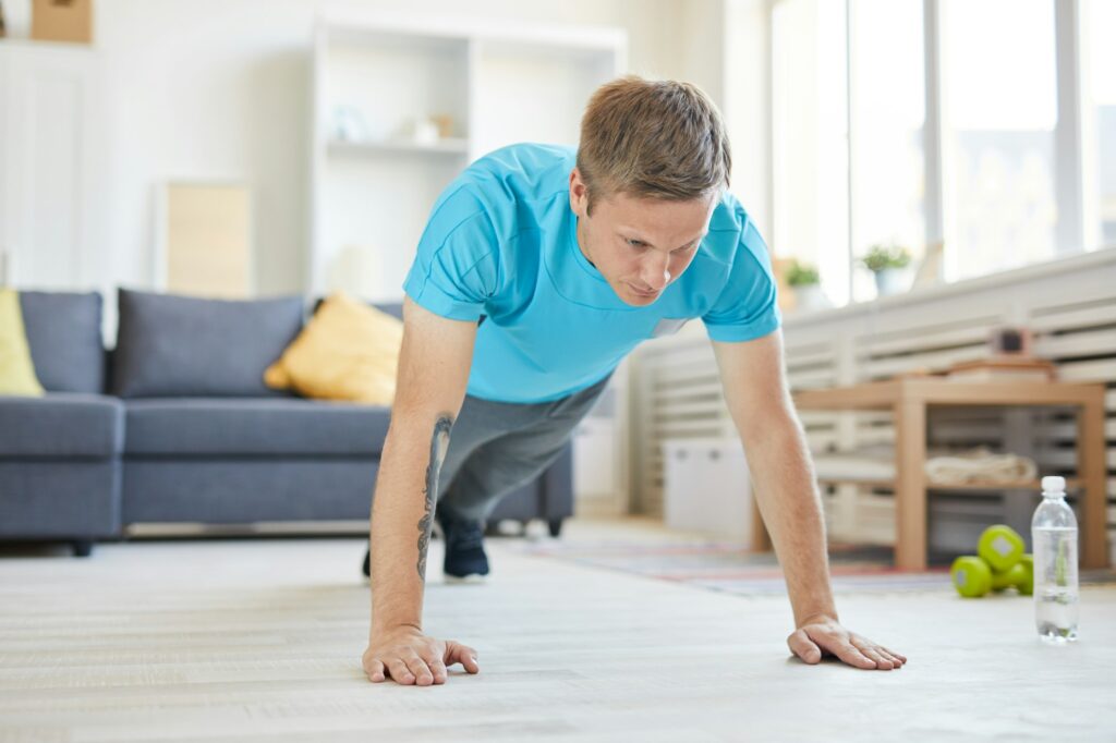 Push-ups at home